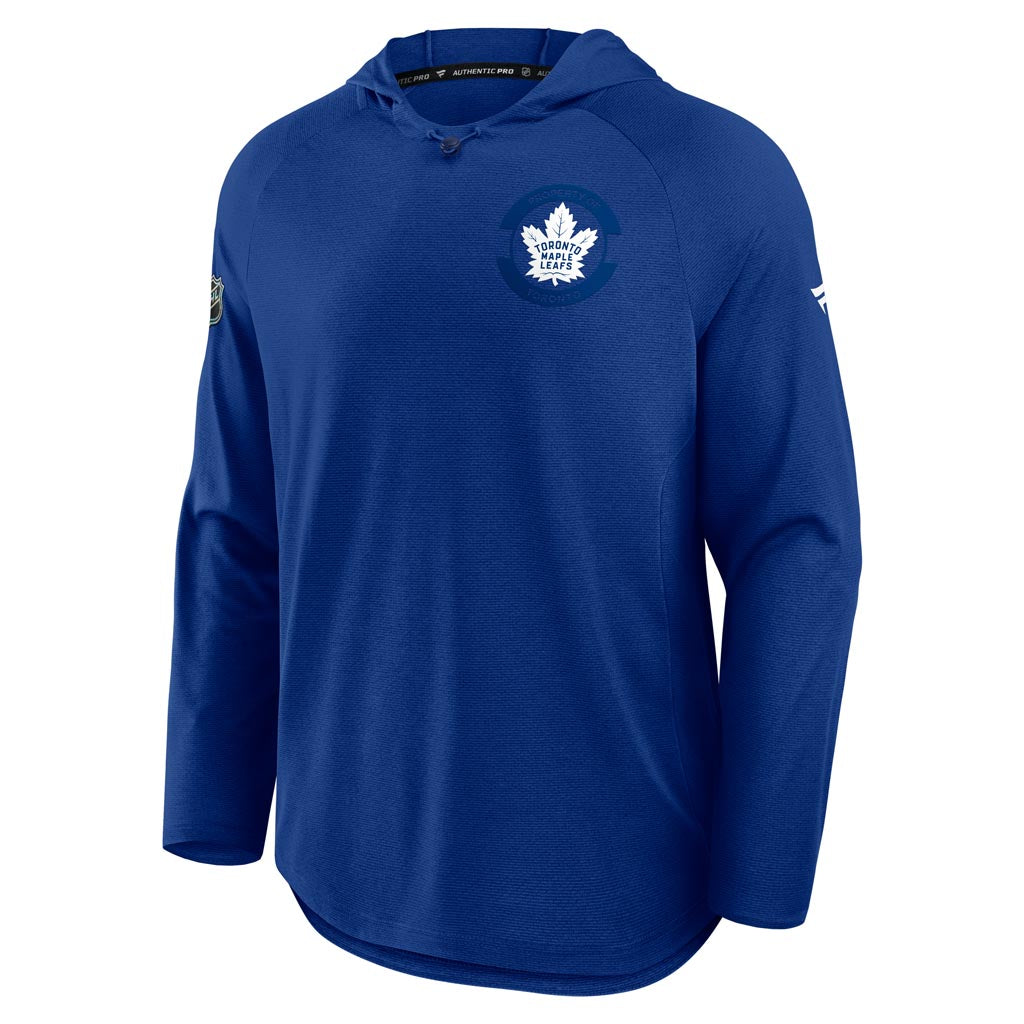NHL Toronto Maple Leafs Fanatics Authentic Pro Rink Lightweight Hoodie - Blue