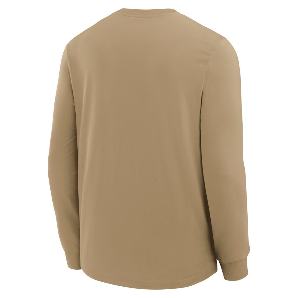 NFL Chicago Bears Nike Rewind Slub Long Sleeve T-Shirt - Tan