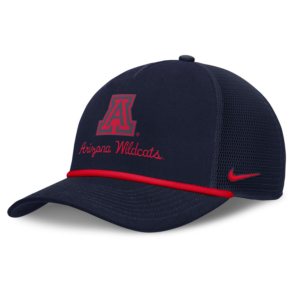 NCAA Arizona Wildcats Nike Academic Rope Snapback Trucker Hat - Navy