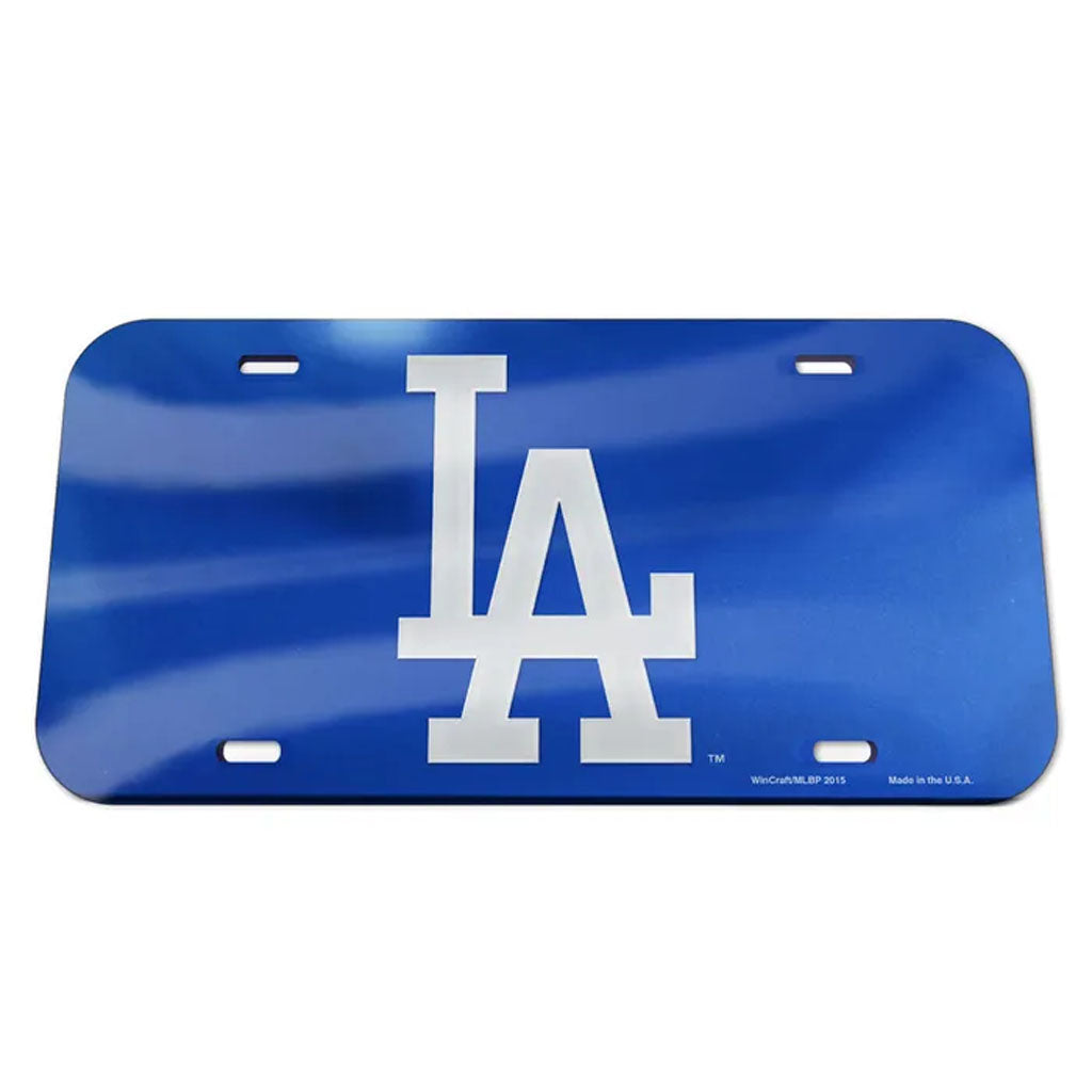 MLB Los Angeles Dodgers WinCraft Team Color Acrylic License Plate