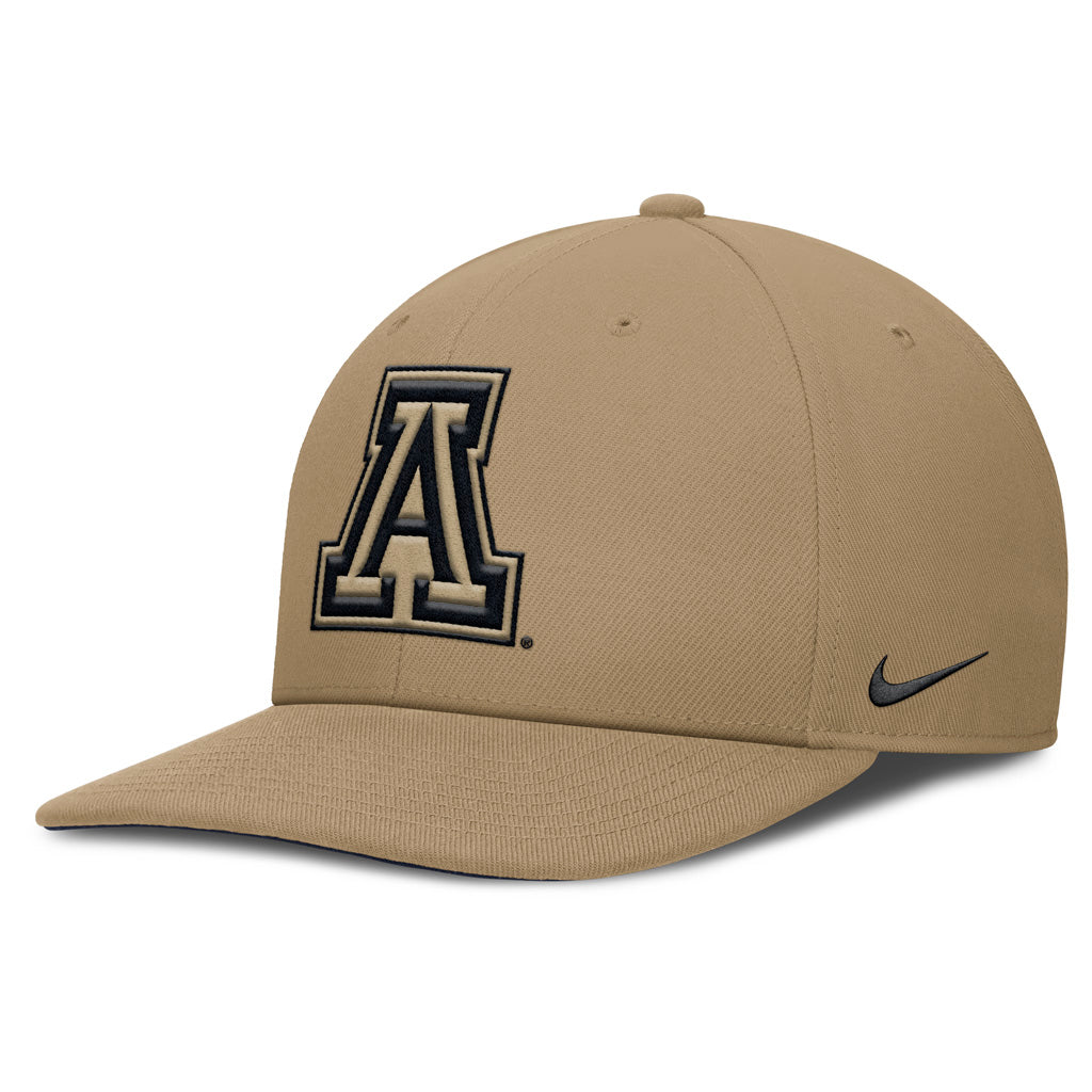 NCAA Arizona Wildcats Nike Tonal Primary Logo Snapback Hat - Khaki
