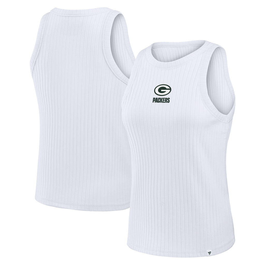 NFL Green Bay Packers Women's Fanatics Ribbed Tank Top - White