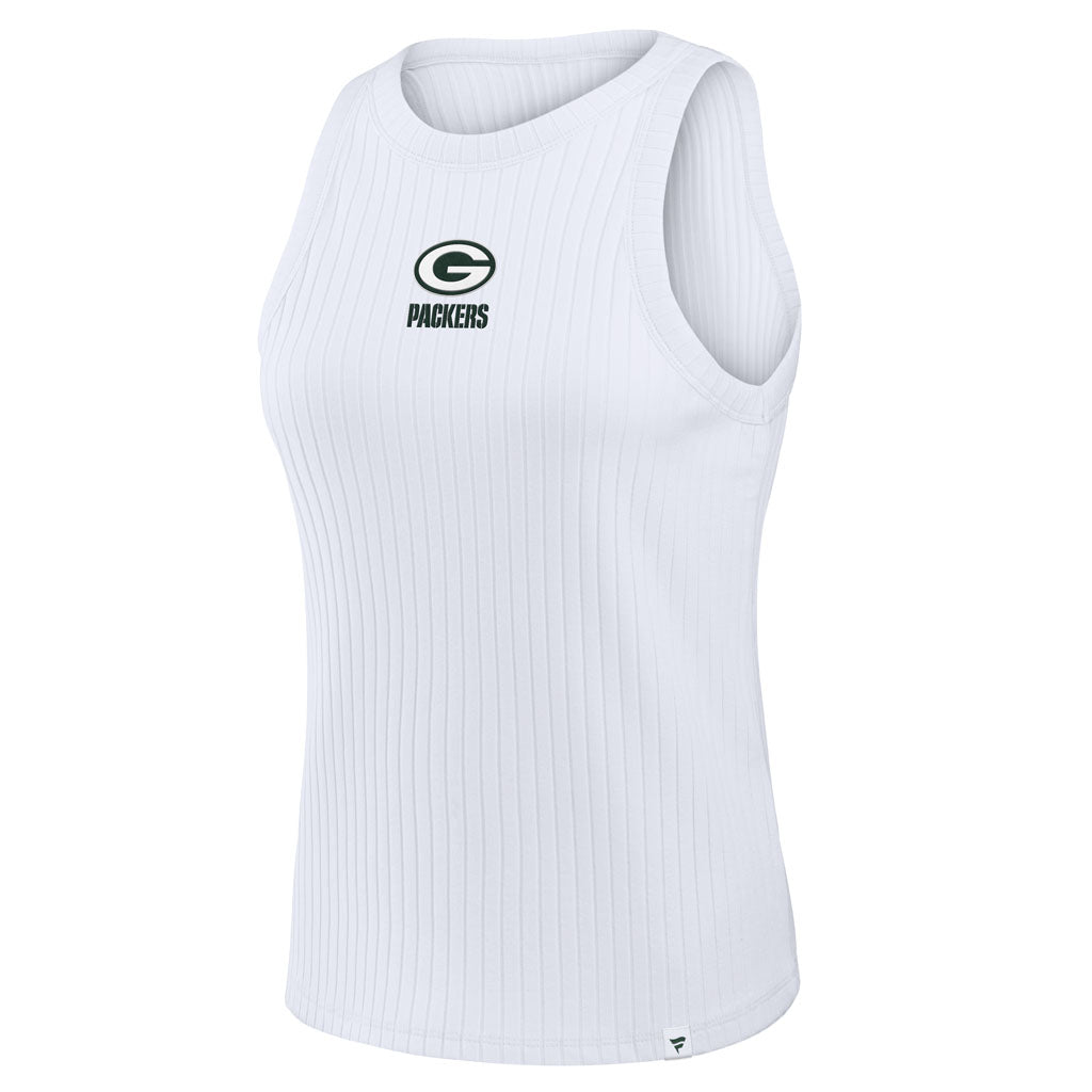 NFL Green Bay Packers Women's Fanatics Ribbed Tank Top - White