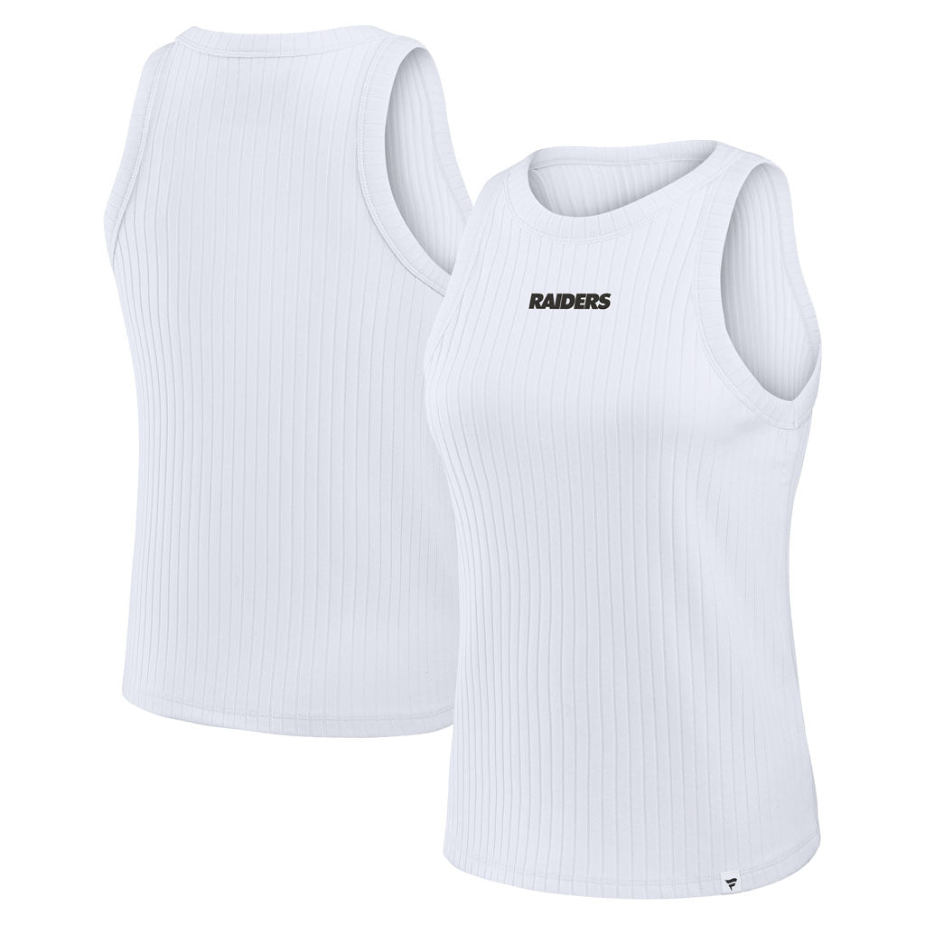 NFL Las Vegas Raiders Women's Fanatics Ribbed Tank Top - White