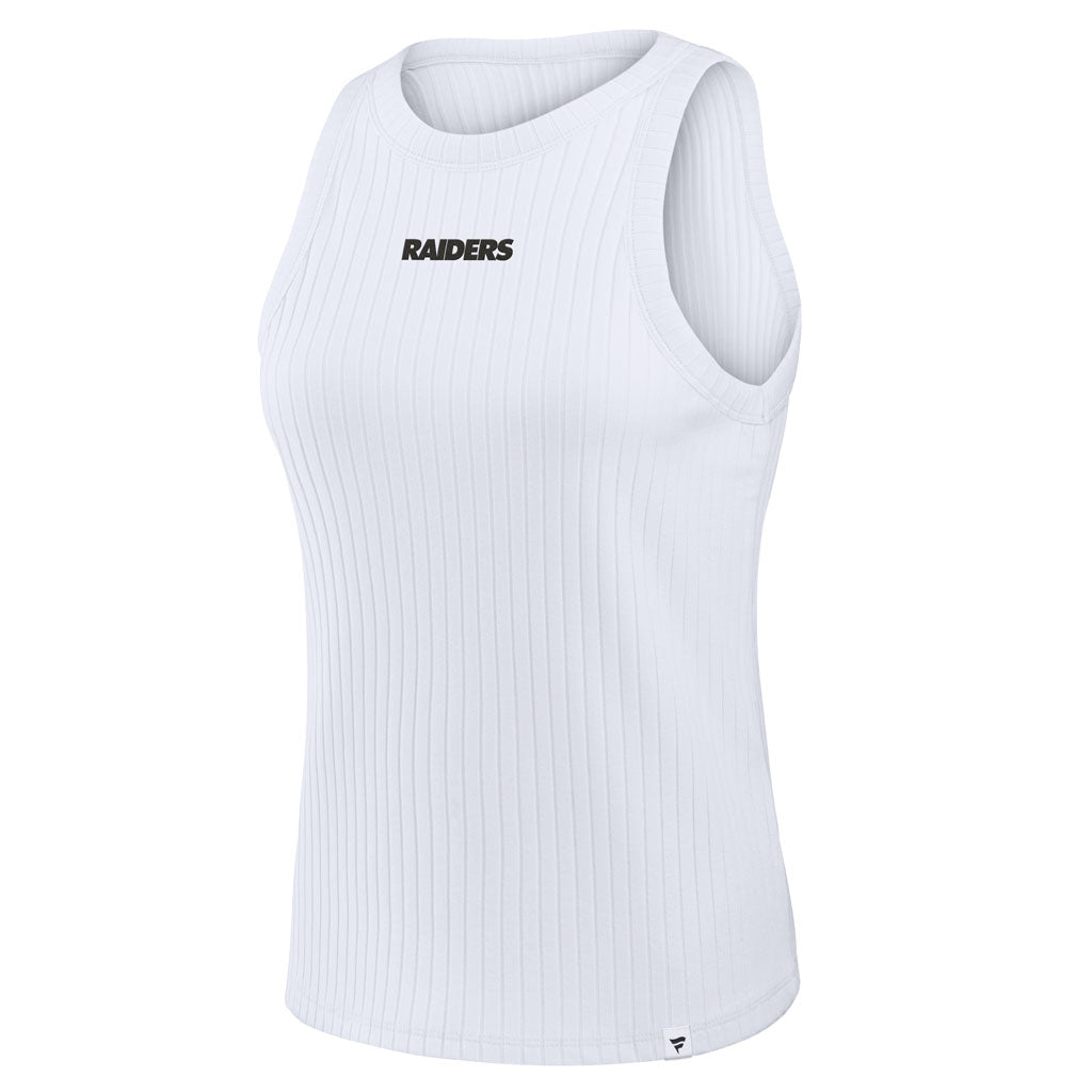 NFL Las Vegas Raiders Women's Fanatics Ribbed Tank Top - White