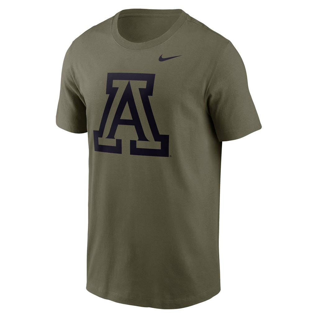NCAA Arizona Wildcats Nike Tonal Black Primary Logo T-Shirt - Green