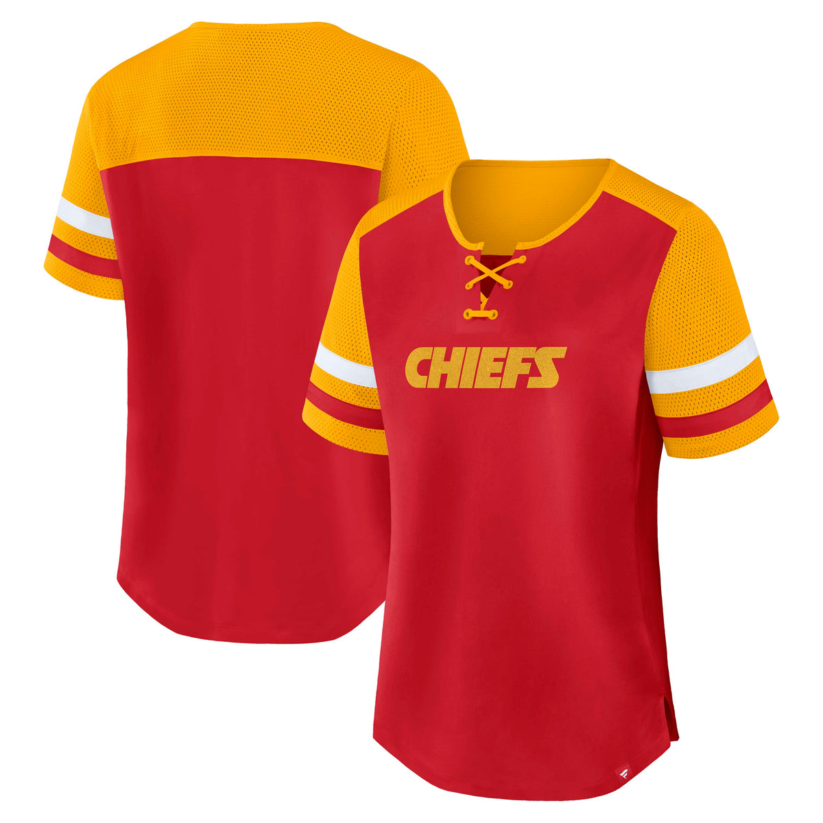 NFL Kansas City Chiefs Women's Fanatics Curl Route Athena Top- Red