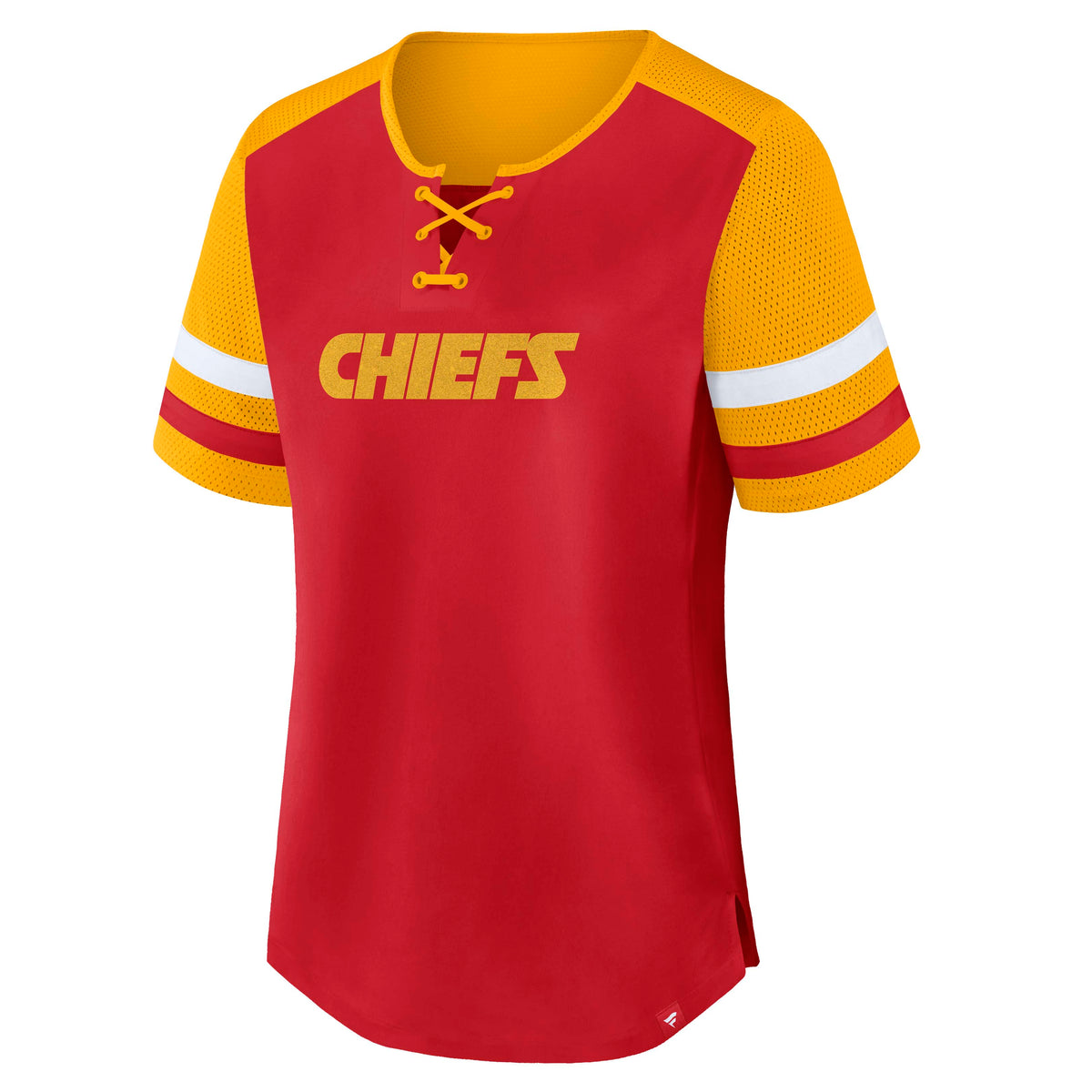 NFL Kansas City Chiefs Women's Fanatics Curl Route Athena Top- Red