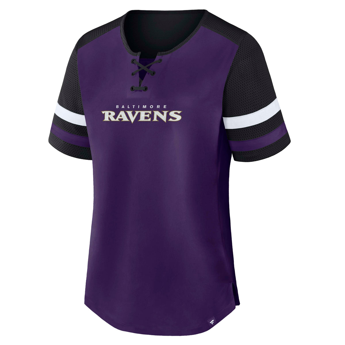 NFL Baltimore Ravens Women's Fanatics Curl Route Athena Top- Purple