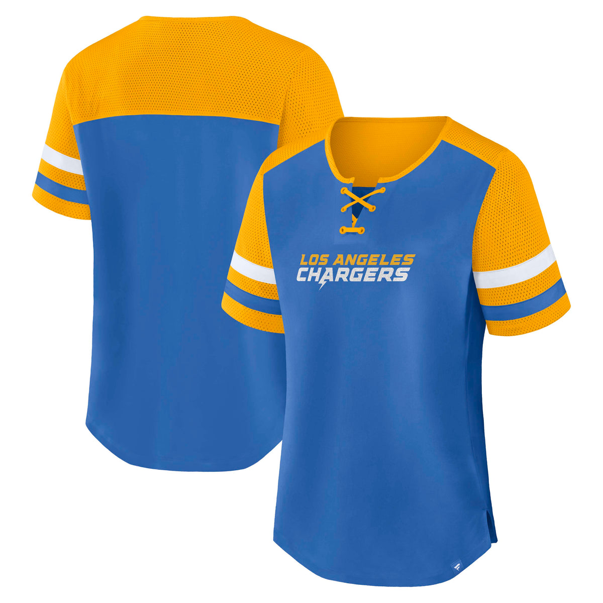 NFL Los Angeles Chargers Women's Fanatics Curl Route Athena Top- Blue