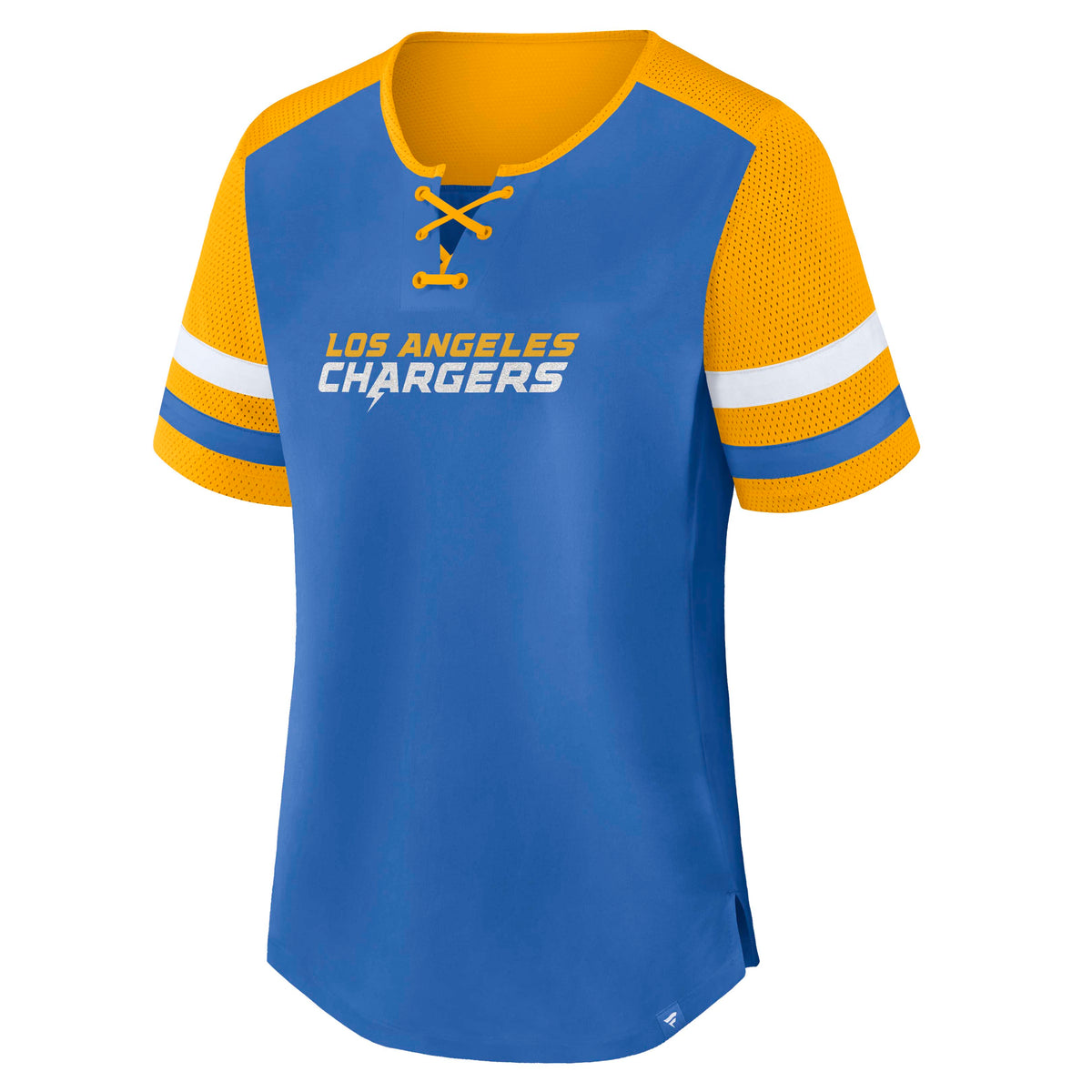 NFL Los Angeles Chargers Women's Fanatics Curl Route Athena Top- Blue