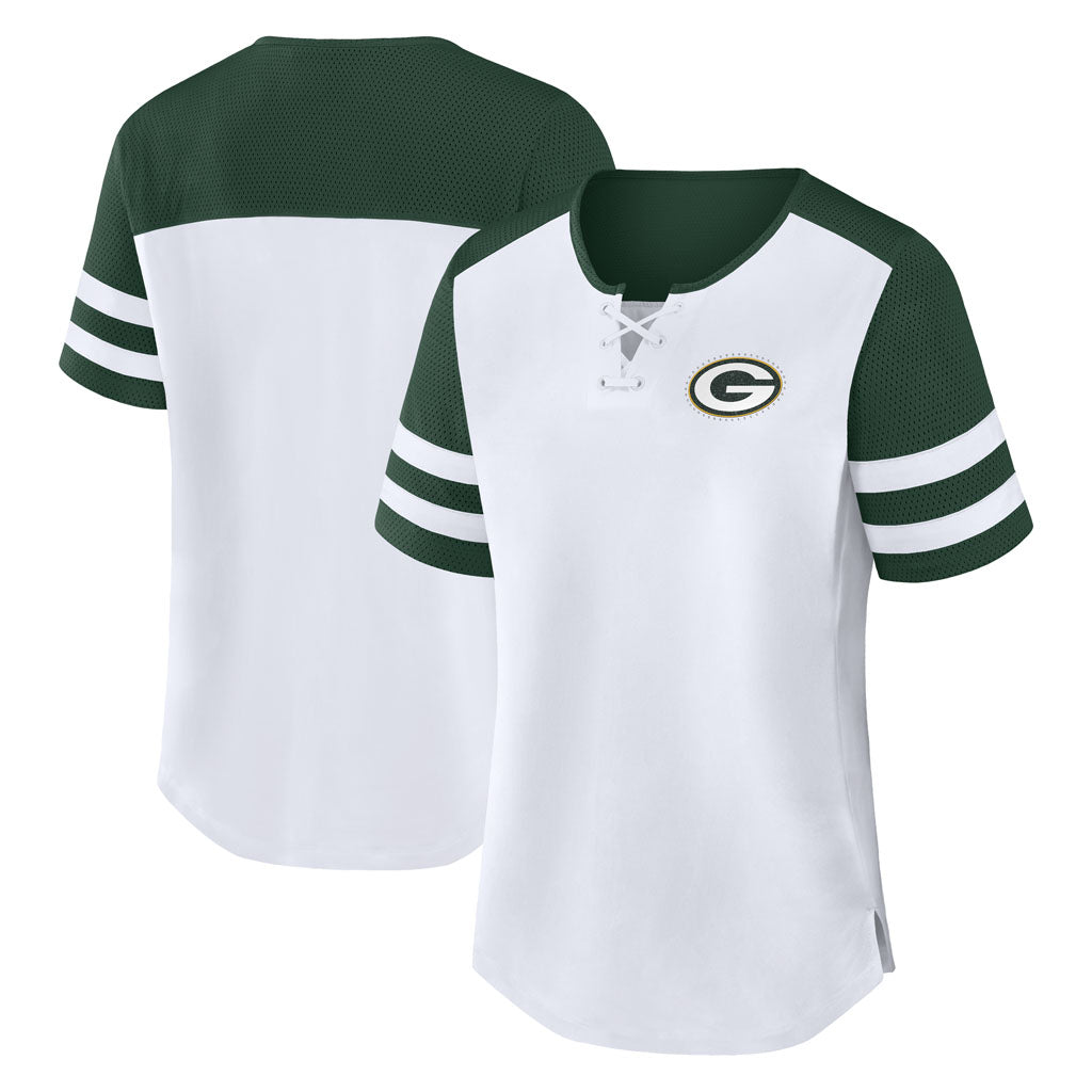 NFL Green Bay Packers Women's Fanatics Touchdown Pass T-Shirt - White