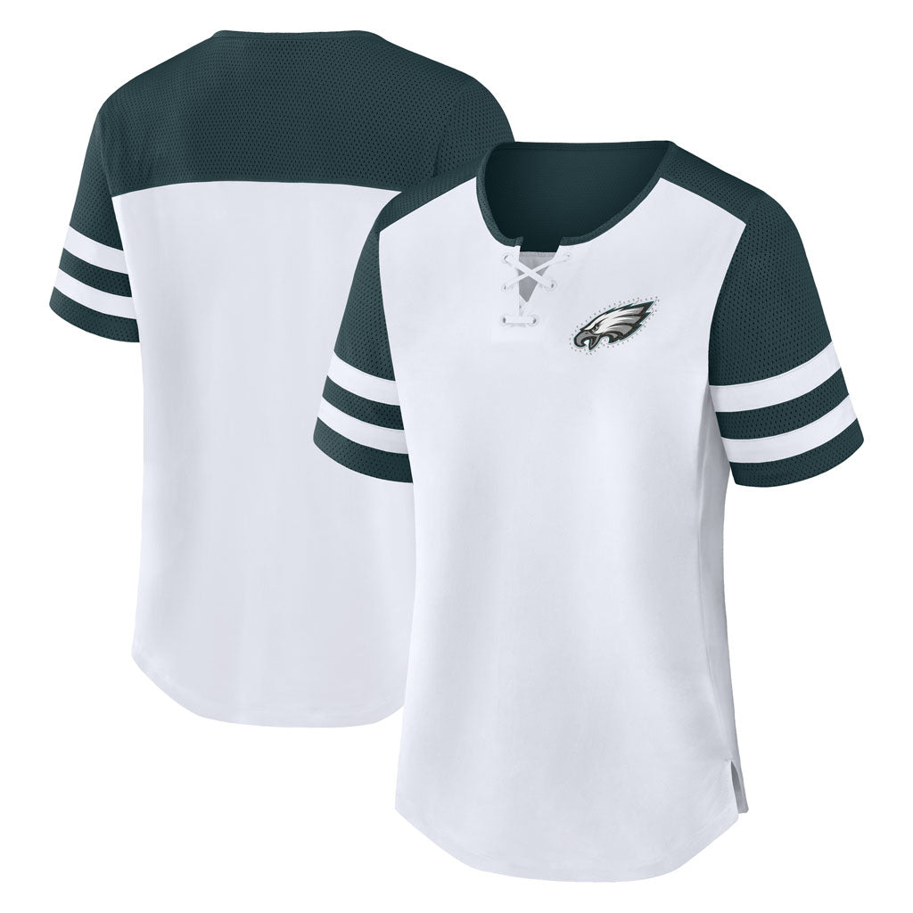 NFL Philadelphia Eagles Women's Fanatics Touchdown Pass T-Shirt - White