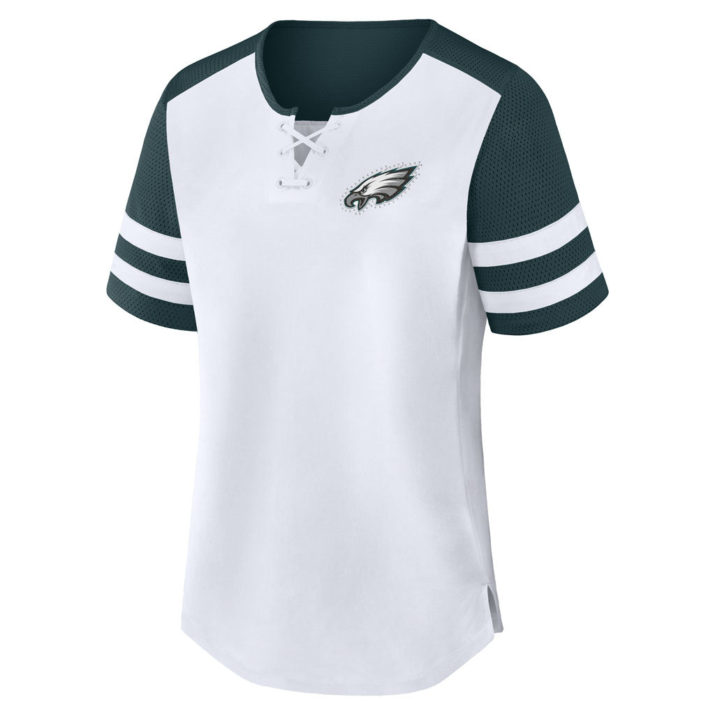 NFL Philadelphia Eagles Women's Fanatics Touchdown Pass T-Shirt - White