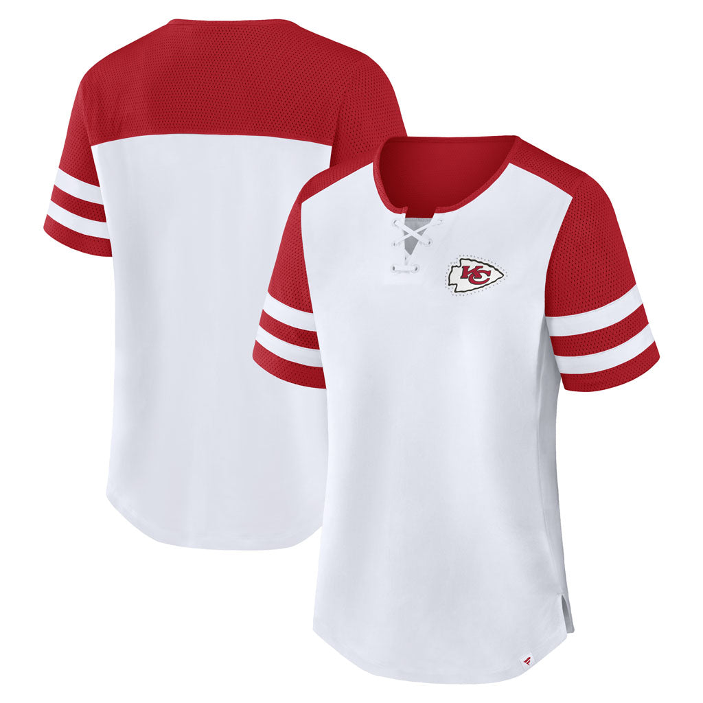 NFL Kansas City Chiefs Women's Fanatics Touchdown Pass T-Shirt - White