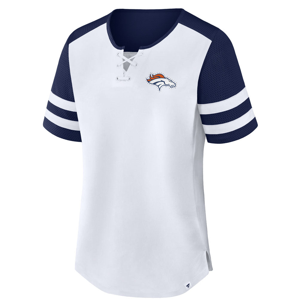 NFL Denver Broncos Women's Fanatics Touchdown Pass T-Shirt - White