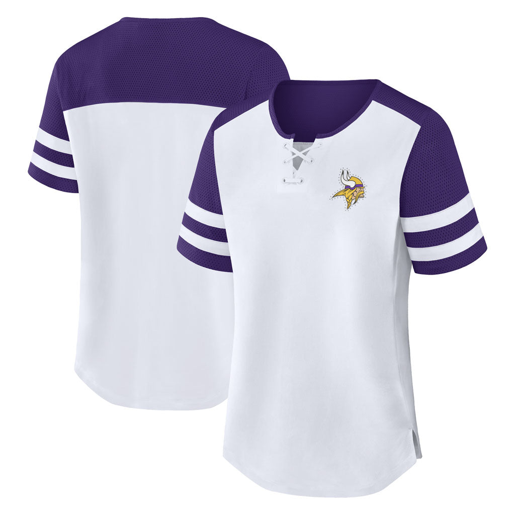 NFL Minnesota Vikings Women's Fanatics Touchdown Pass T-Shirt - White