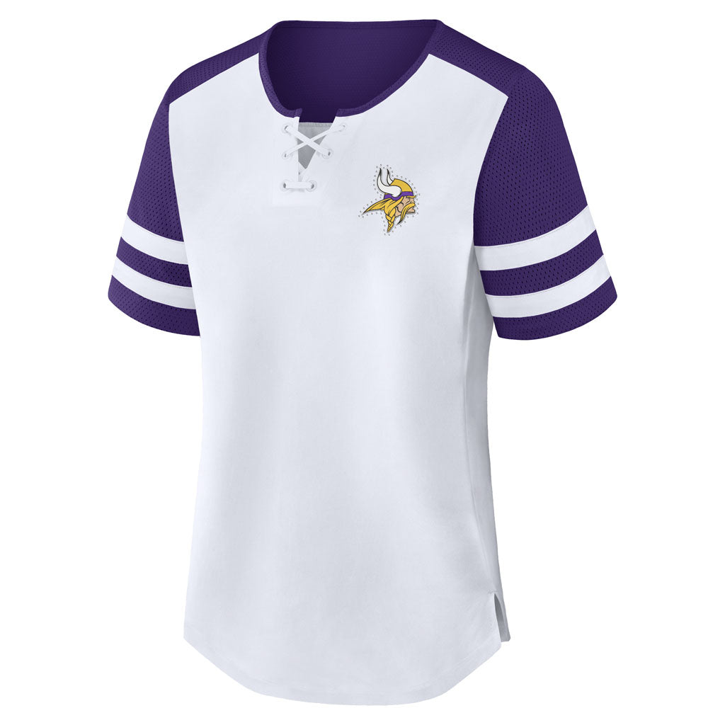 NFL Minnesota Vikings Women's Fanatics Touchdown Pass T-Shirt - White