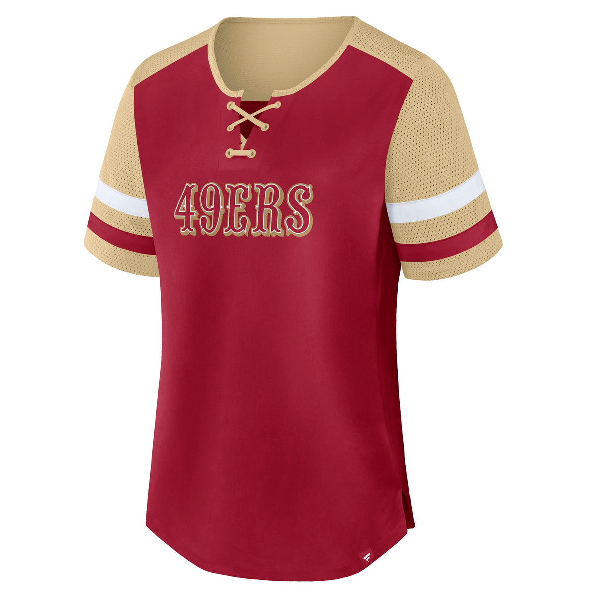 NFL San Francisco 49ers Women's Fanatics Curl Route Athena Top- Red