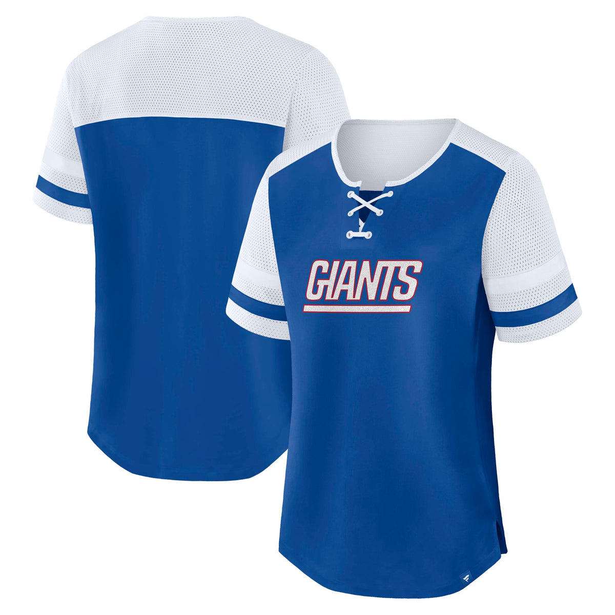 NFL New York Giants Women's Fanatics Curl Route Athena Top- Blue