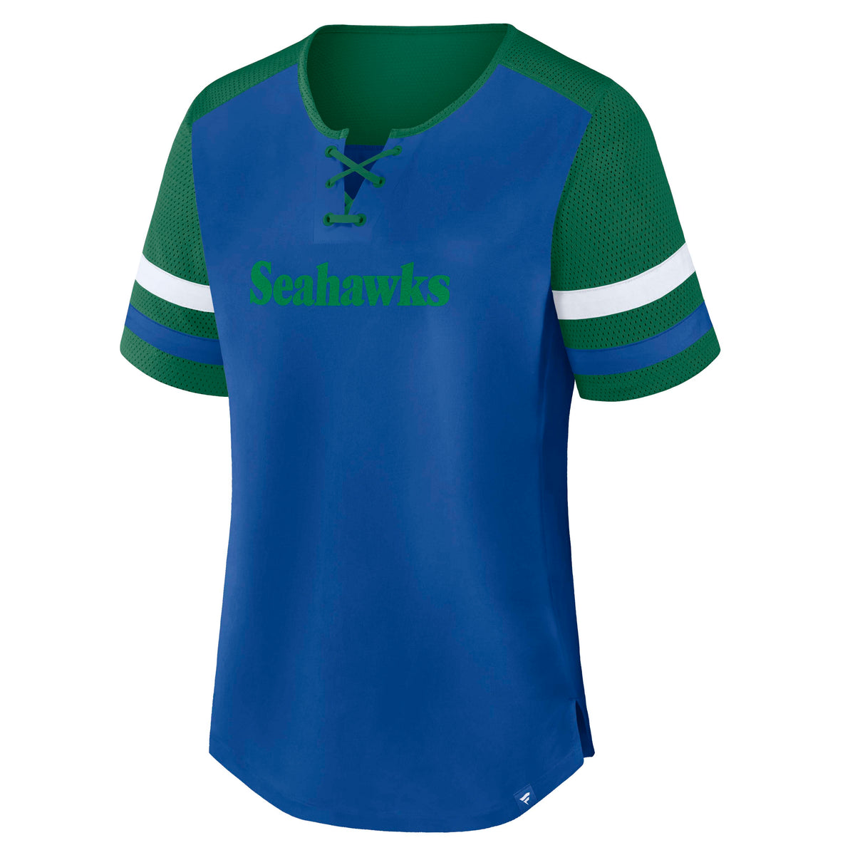 NFL Seattle Seahawks Women's Fanatics Curl Route Athena Top- Blue