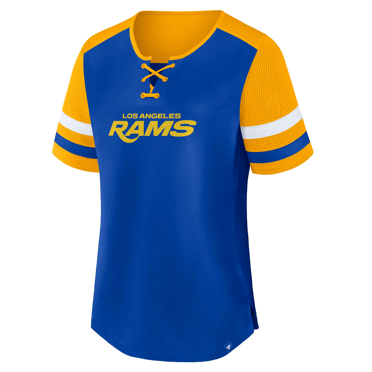 NFL Los Angeles Rams Women's Fanatics Curl Route Athena Top- Blue