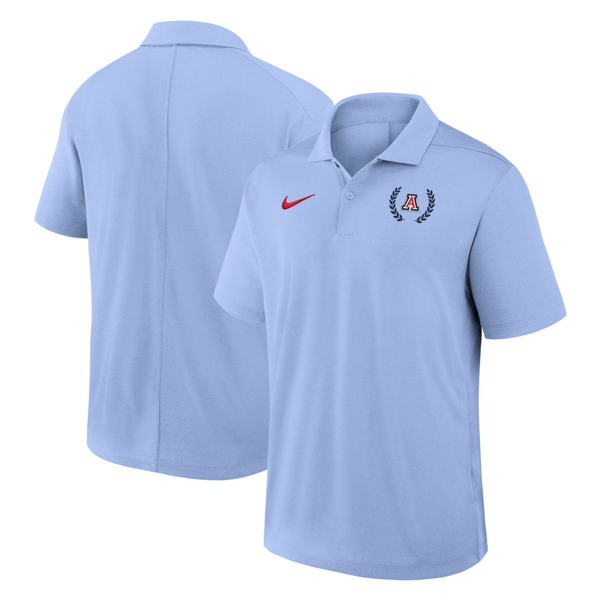 NCAA Arizona Wildcats Nike Primary Victory Plus Polo- Light Blue