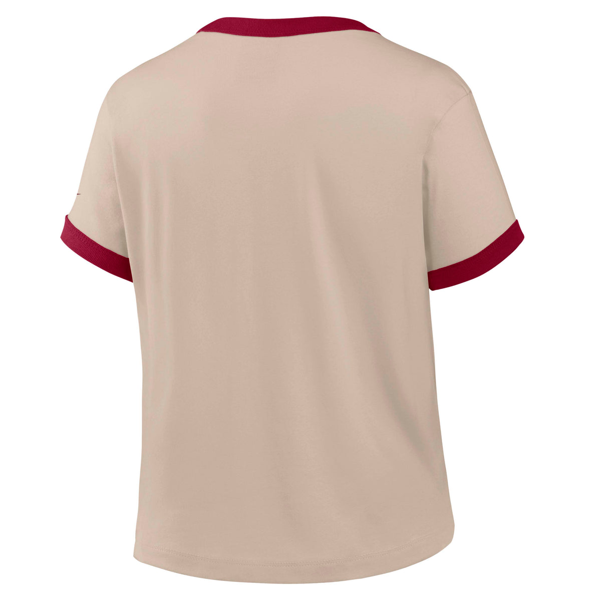 NFL Washington Commanders Women's Nike Ringer T-Shirt- Tan