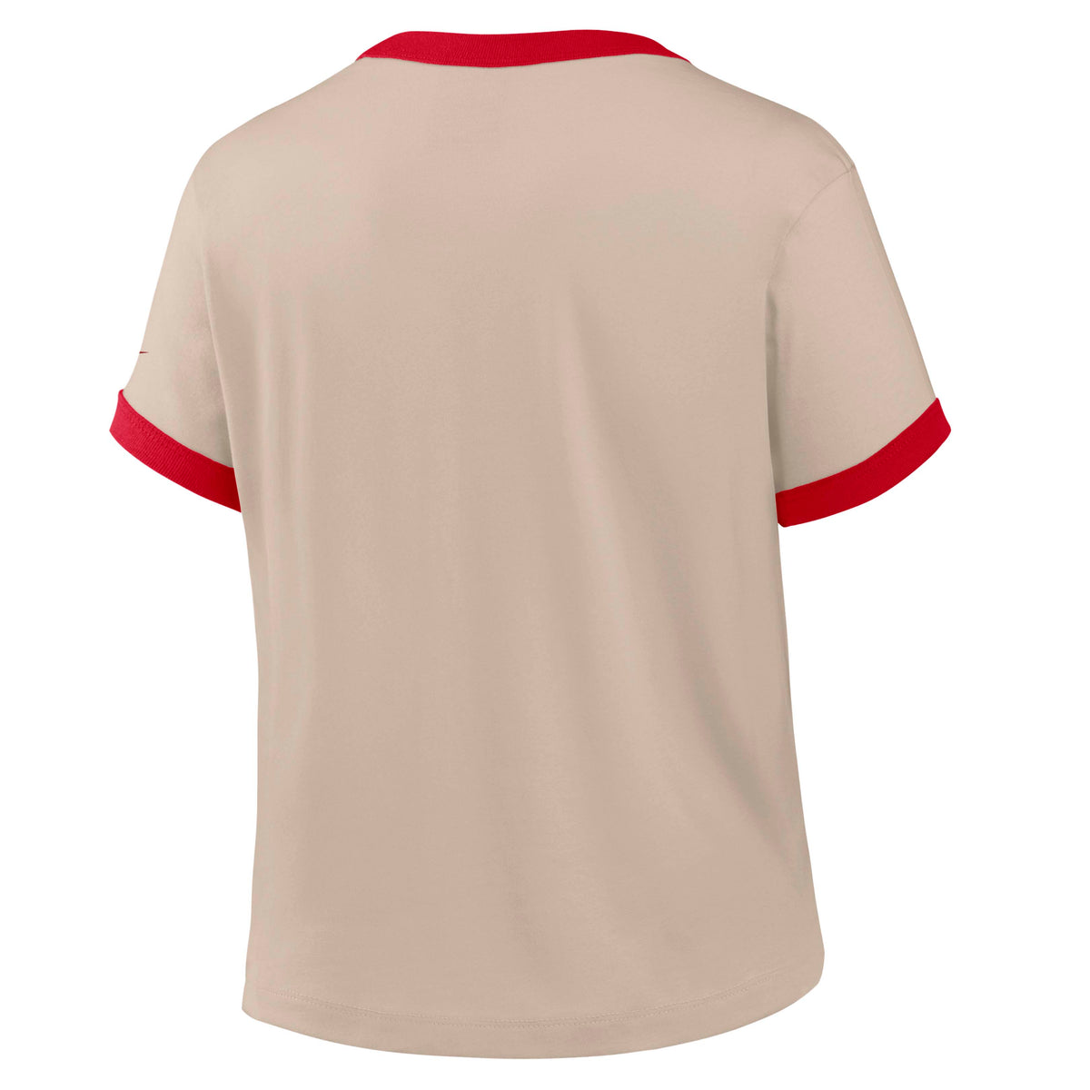 NFL San Francisco 49ers Women's Nike Ringer T-Shirt- Tan