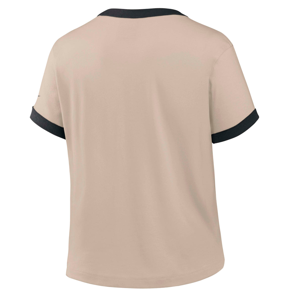 NFL Las Vegas Raiders Women's Nike Ringer T-Shirt- Tan