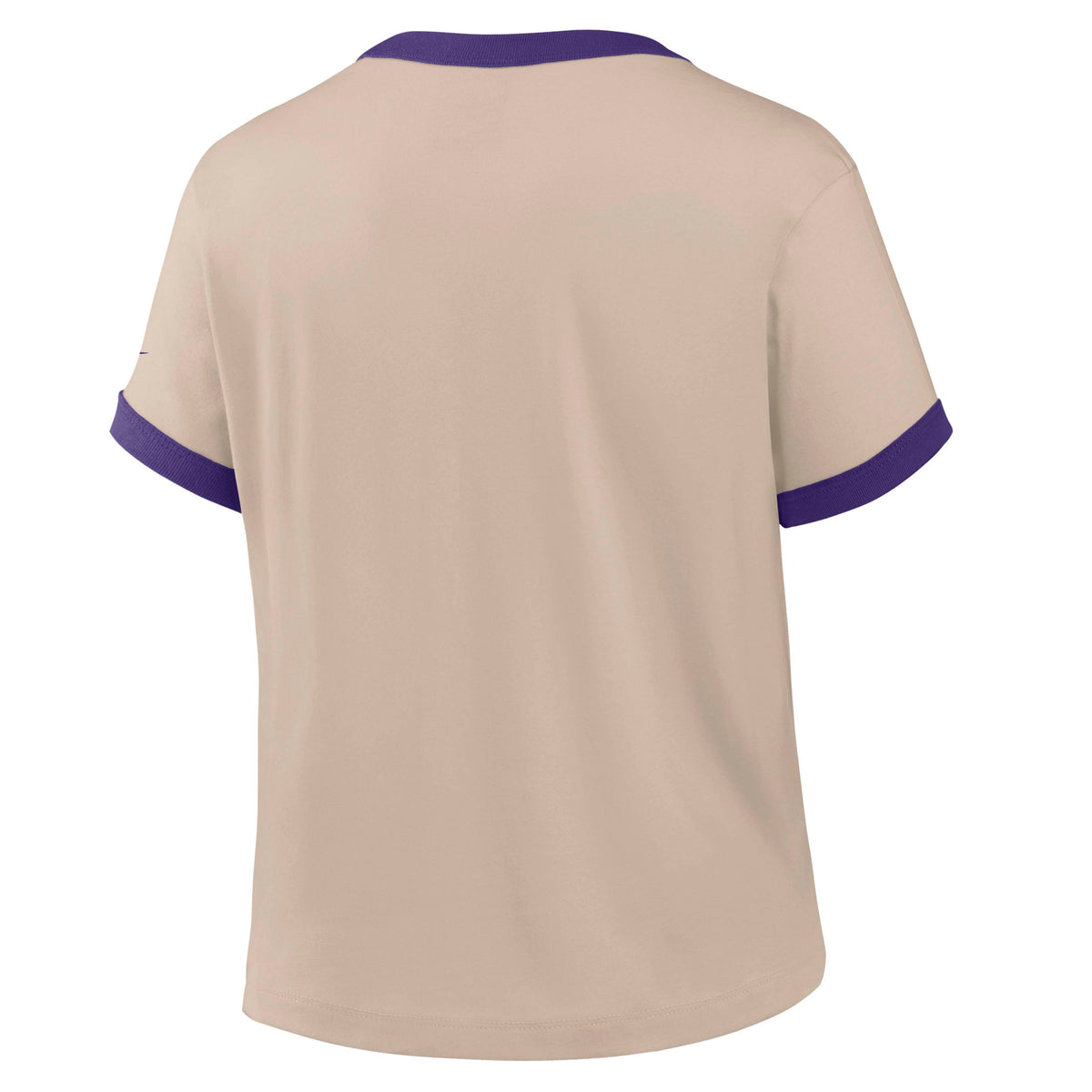 NFL Minnesota Vikings Women's Nike Ringer T-Shirt- Tan