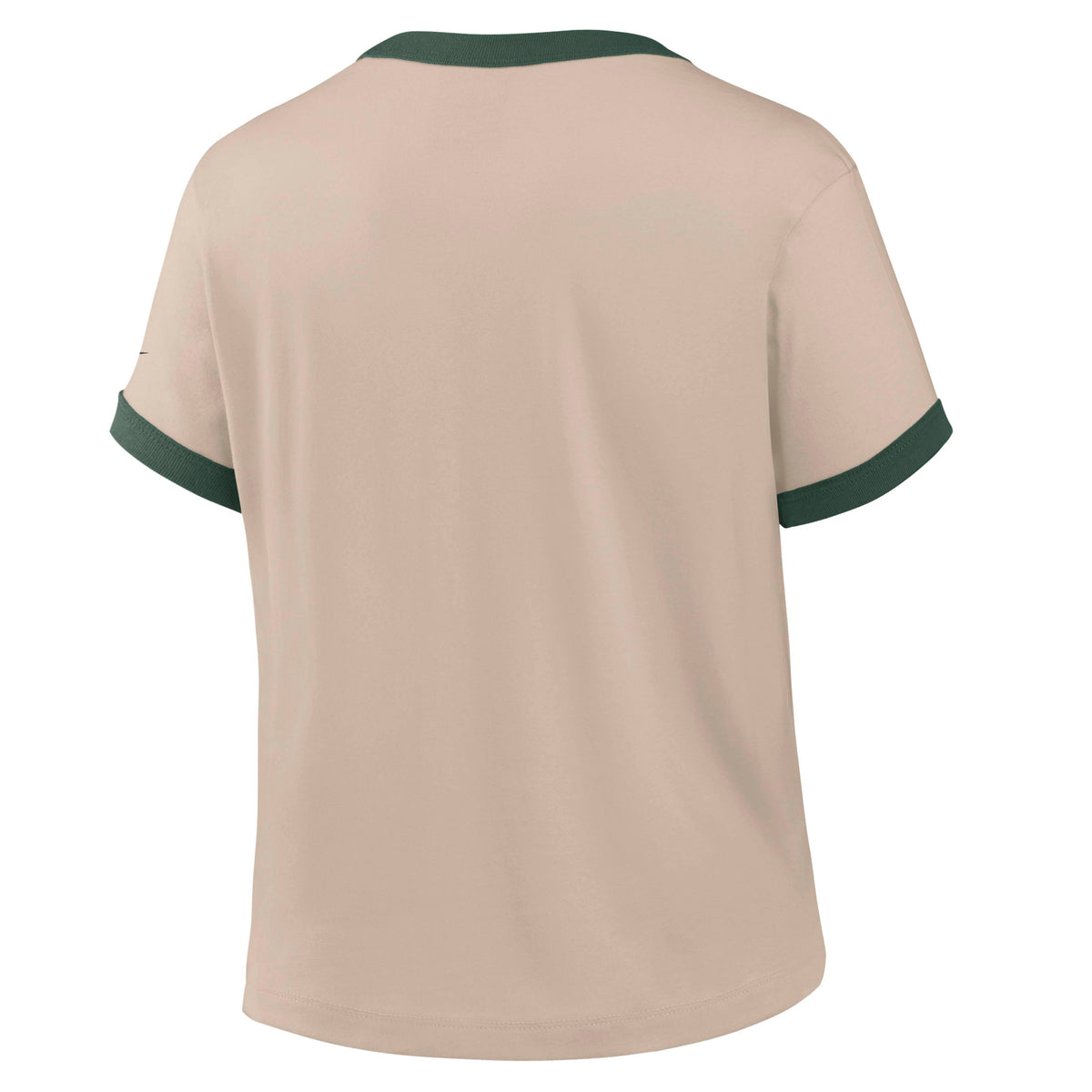 NFL Green Bay Packers Women's Nike Ringer T-Shirt- Tan