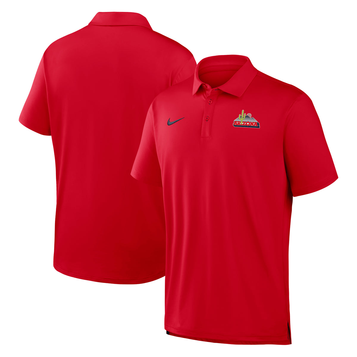 NCAA Arizona Wildcats Nike Dri-Fit Tour Polo- Red
