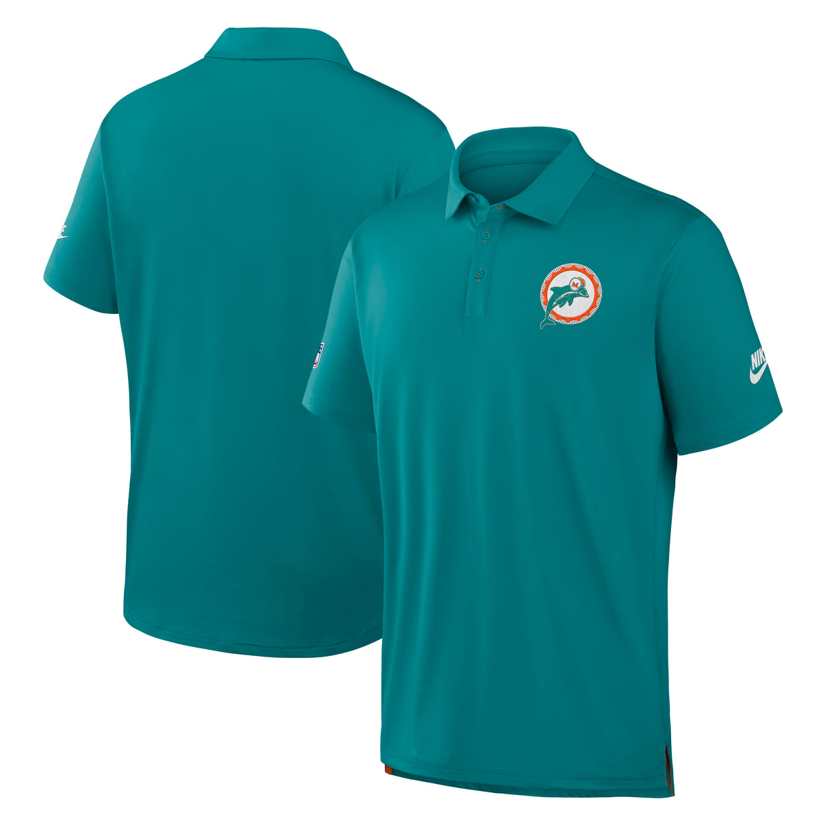 NFL Miami Dolphins Nike Throwback Tour Polo- Teal