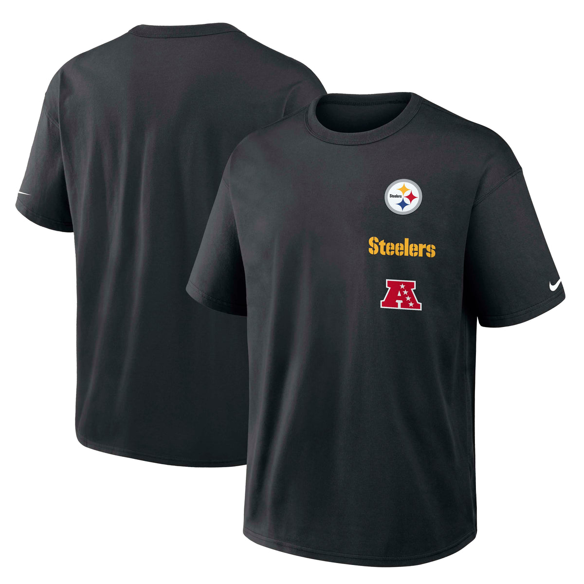 NFL Pittsburgh Steelers Nike Logo Max90 T-Shirt- Black