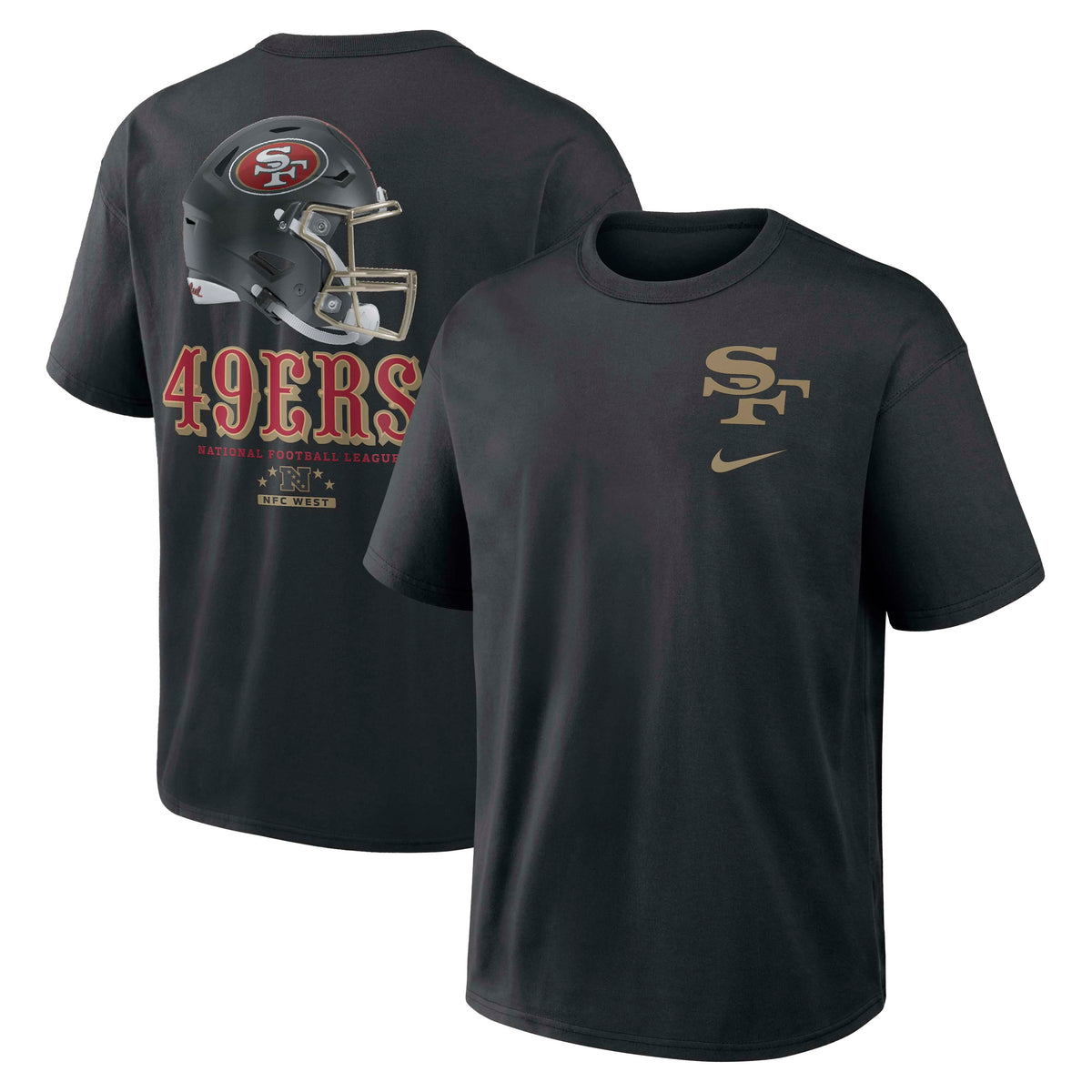 NFL San Francisco 49ers Nike Rivalry Max90 T-Shirt- Black