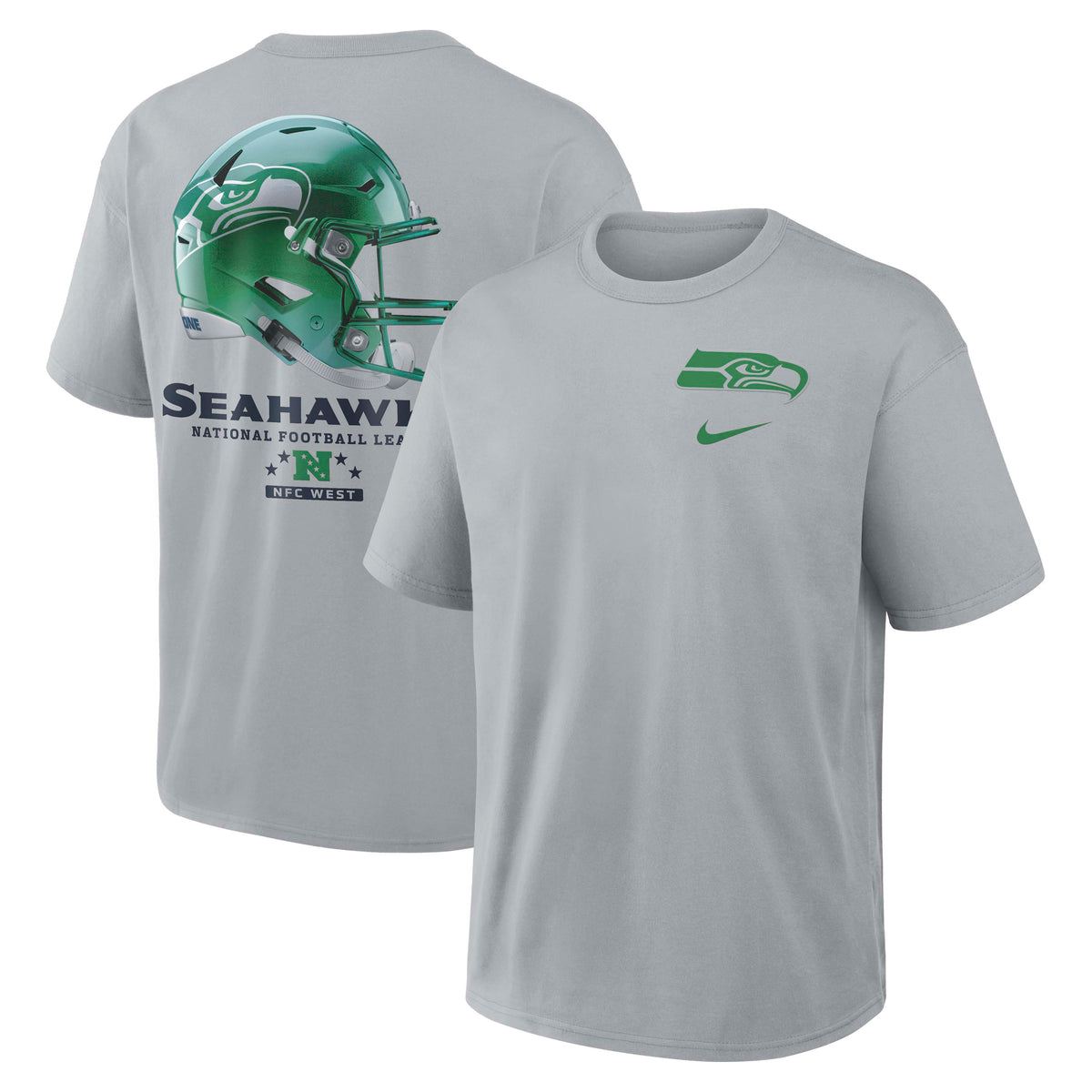 NFL Seattle Seahawks Nike Rivalry Max90 T-Shirt- Gray