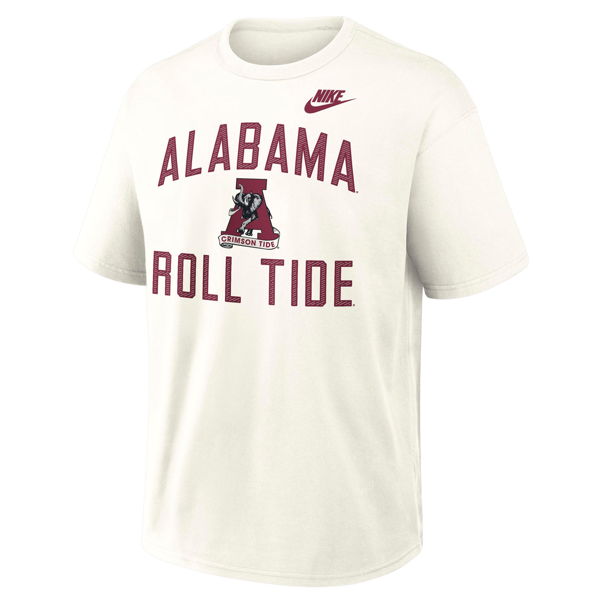 NCAA Alabama Crimson Tide Nike Max90 Legacy Short Sleeve T-Shirt- Cream