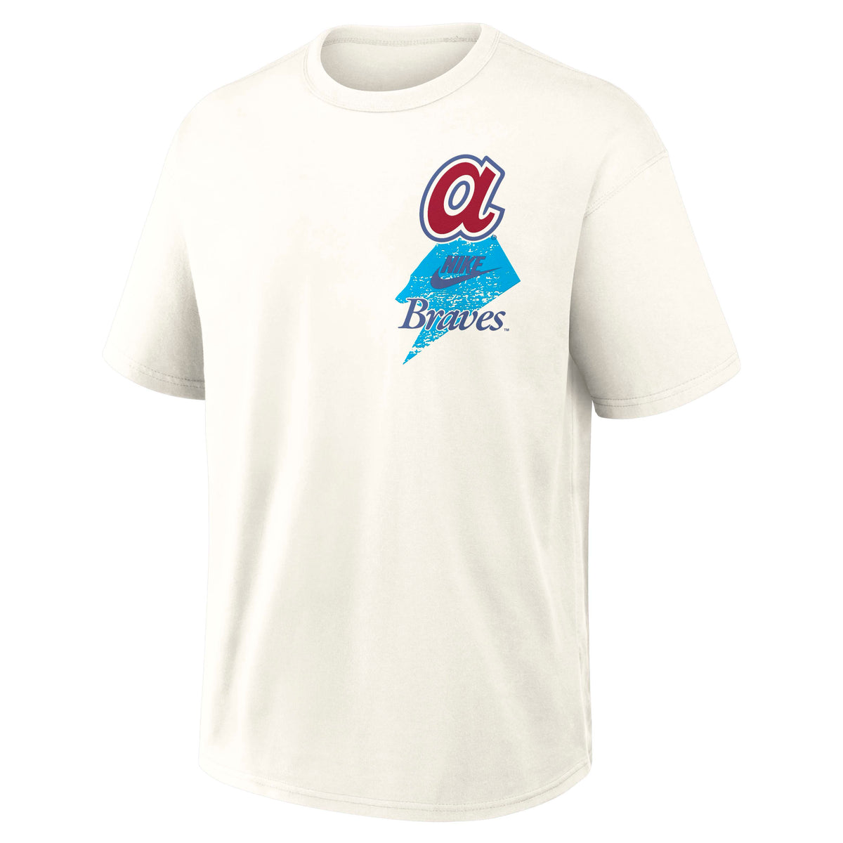 MLB Atlanta Braves Nike Pulse Prime Max90 T-Shirt- Light Cream