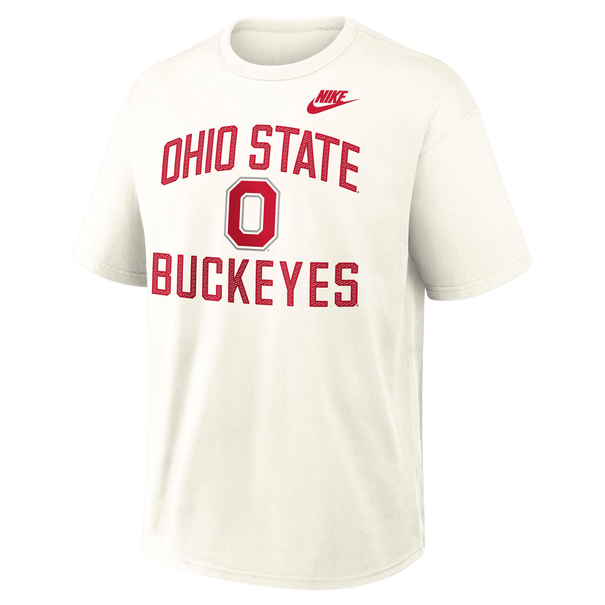 NCAA Ohio State Buckeyes Nike Max90 Legacy Short Sleeve T-Shirt- Cream