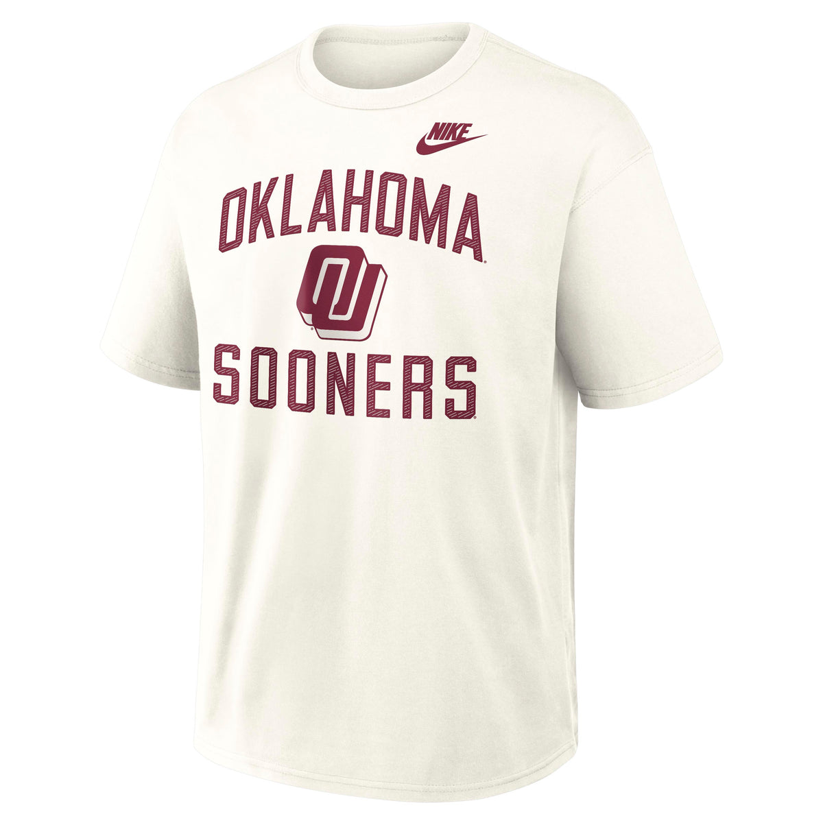 NCAA Oklahoma Sooners Nike Max90 Legacy Short Sleeve T-Shirt- Cream