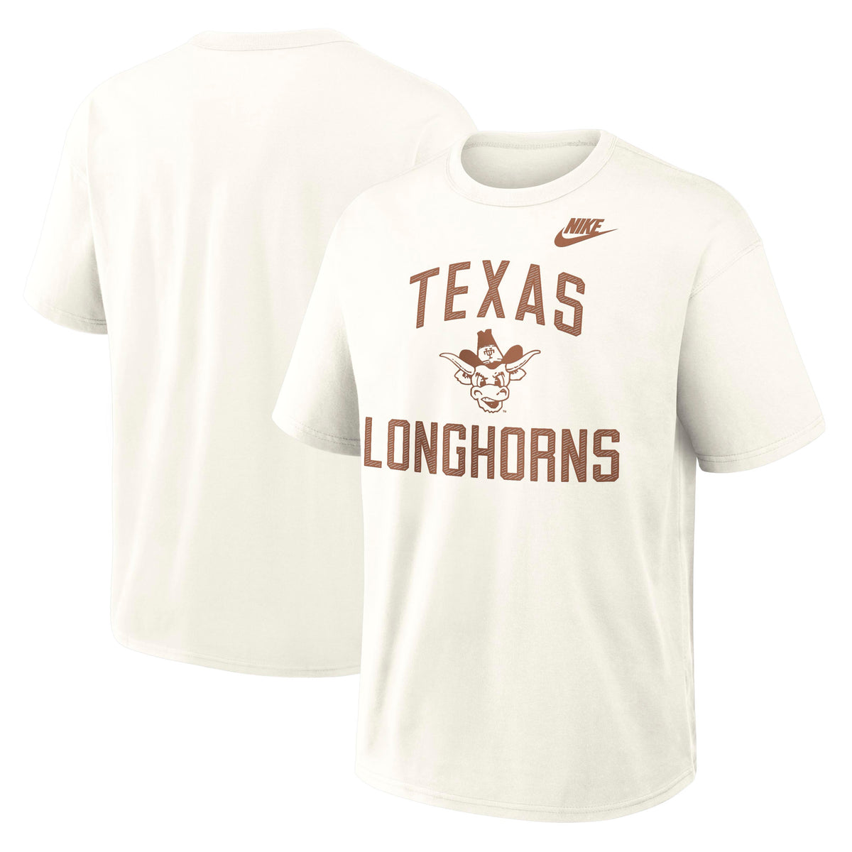 NCAA Texas Longhorns Nike Max90 Legacy Short Sleeve T-Shirt- Cream