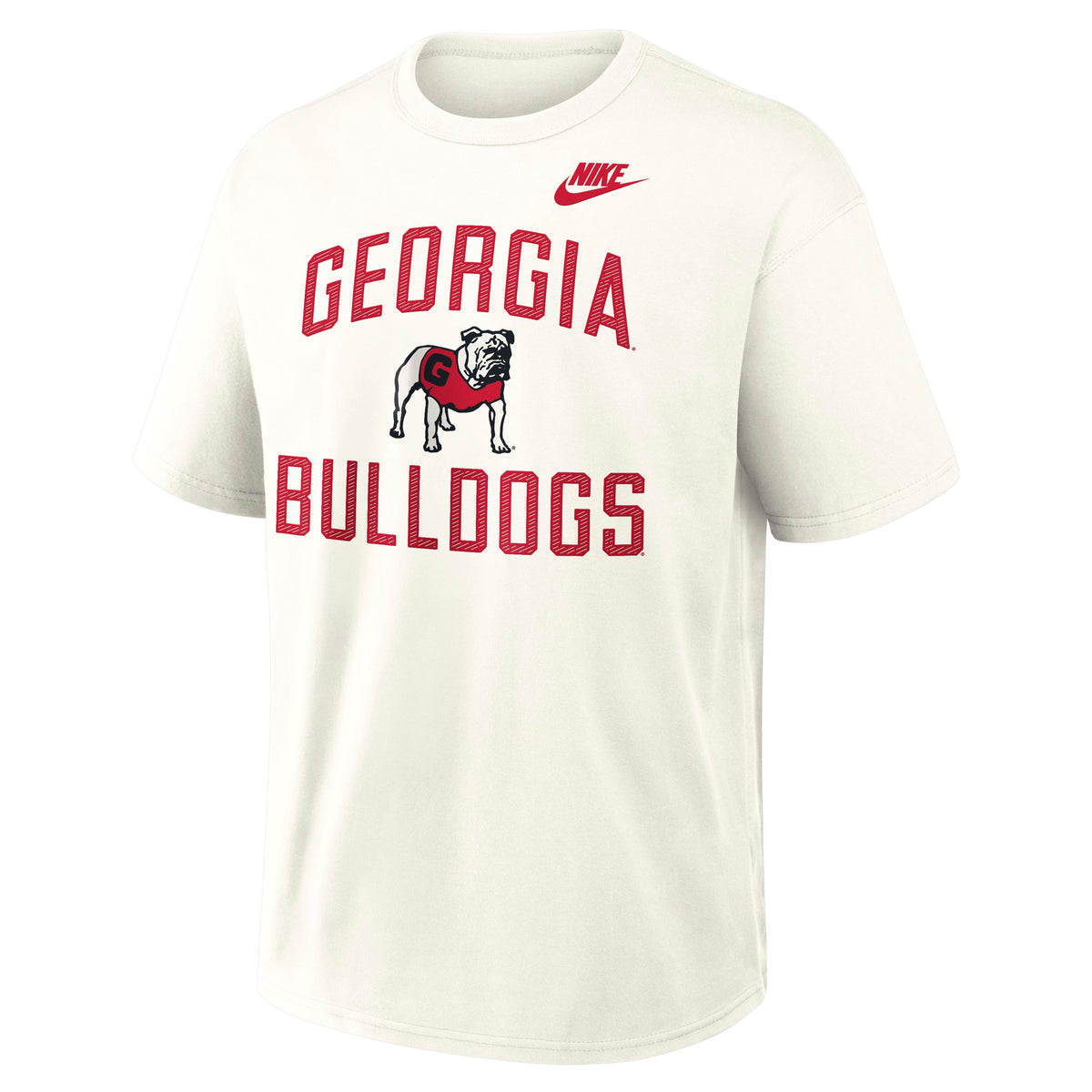 NCAA Georgia Bulldogs Nike Max90 Legacy Short Sleeve T-Shirt- Cream