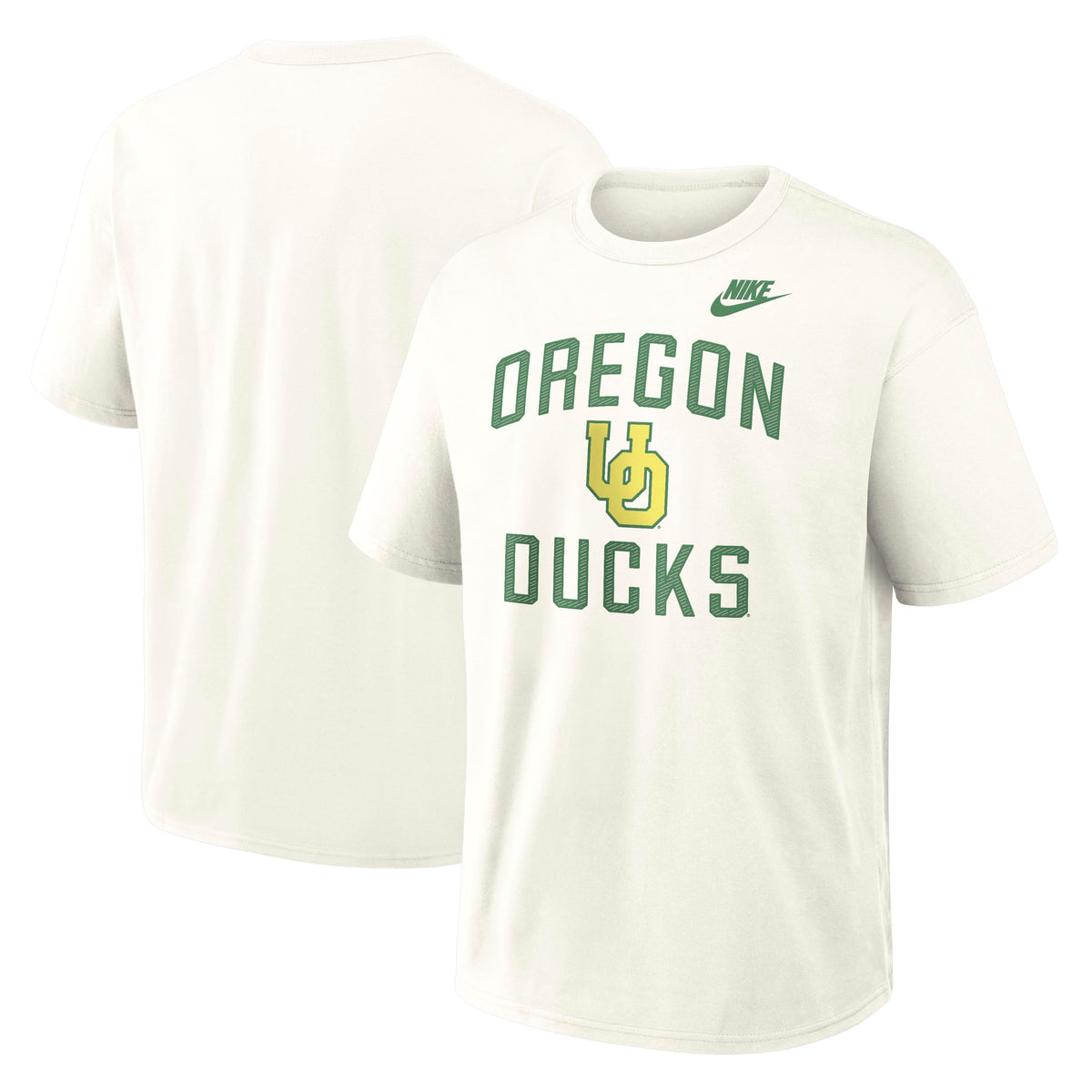 NCAA Oregon Ducks Nike Max90 Legacy Short Sleeve T-Shirt- Cream