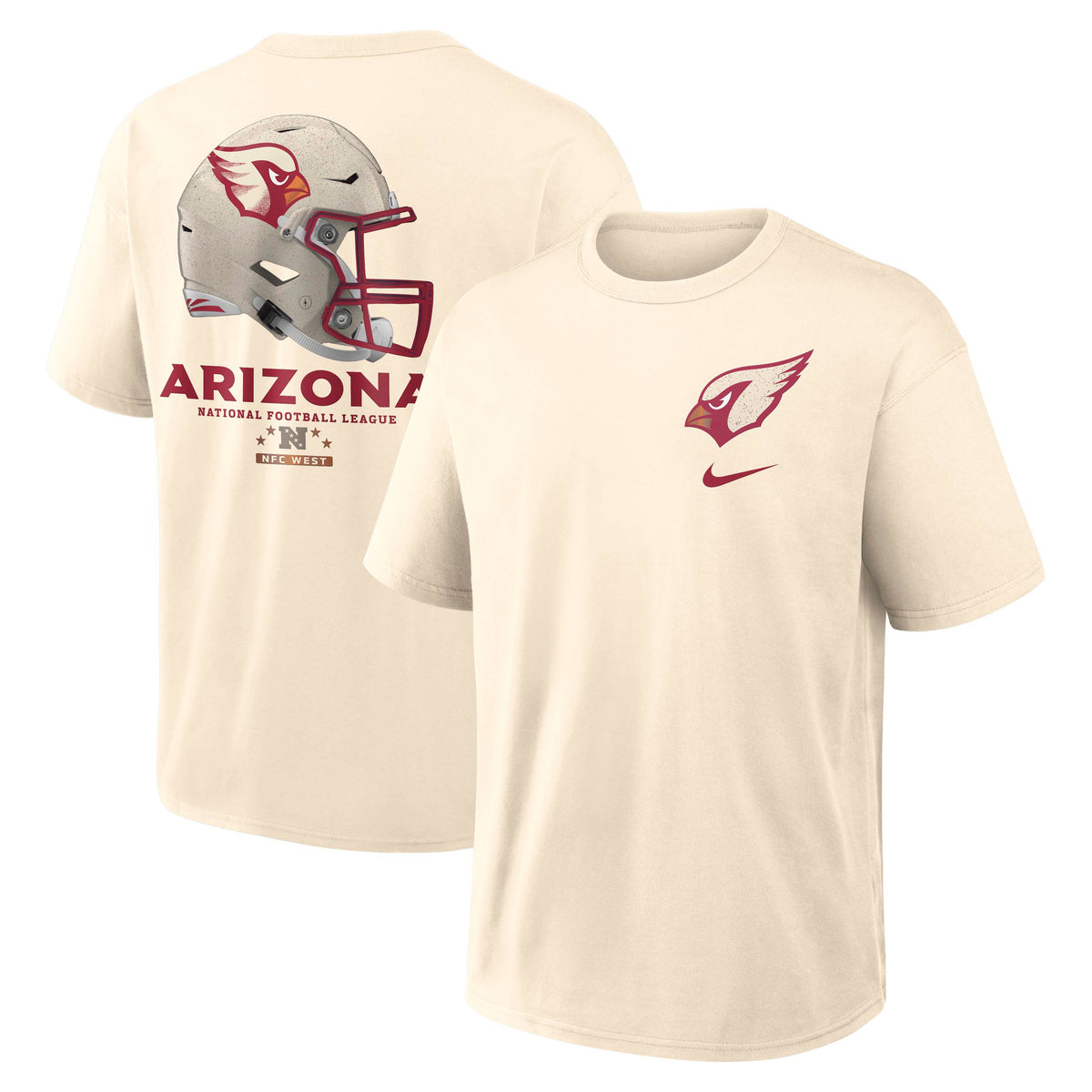 NFL Arizona Cardinals Nike Rivalry Max90 T-Shirt- Cream