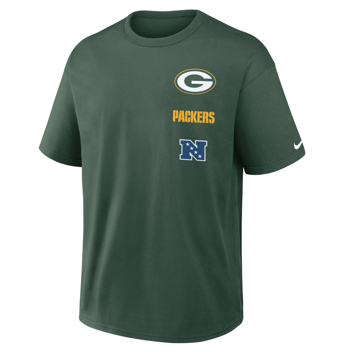 NFL Green Bay Packers Nike Logo Max90 T-Shirt- Black