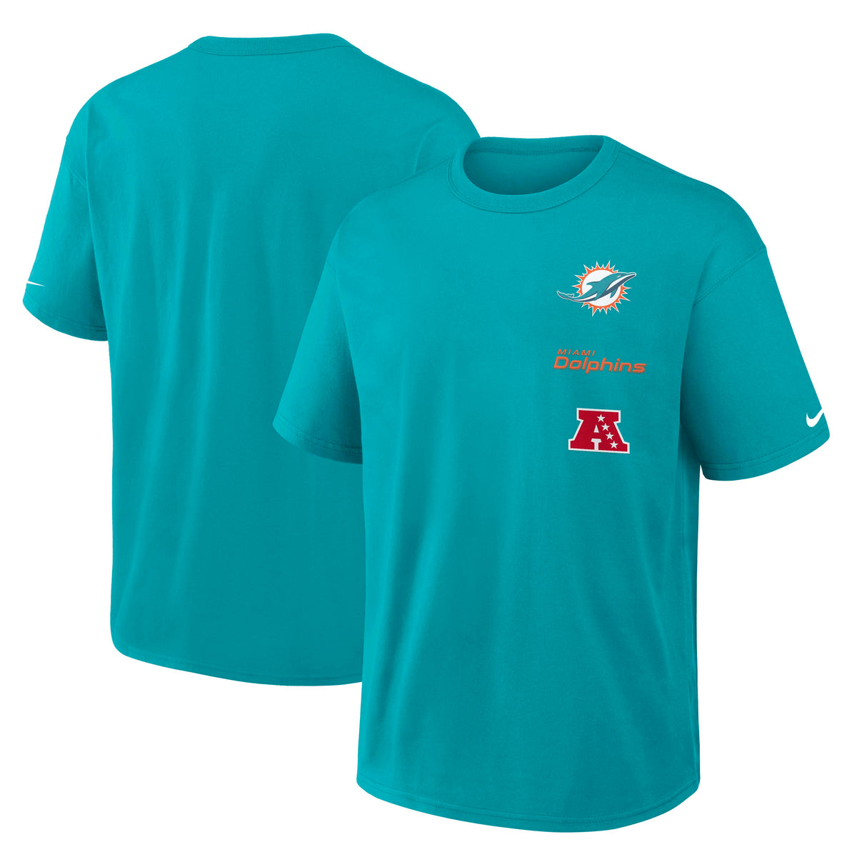 NFL Miami Dolphins Nike Logo Max90 T-Shirt- Black
