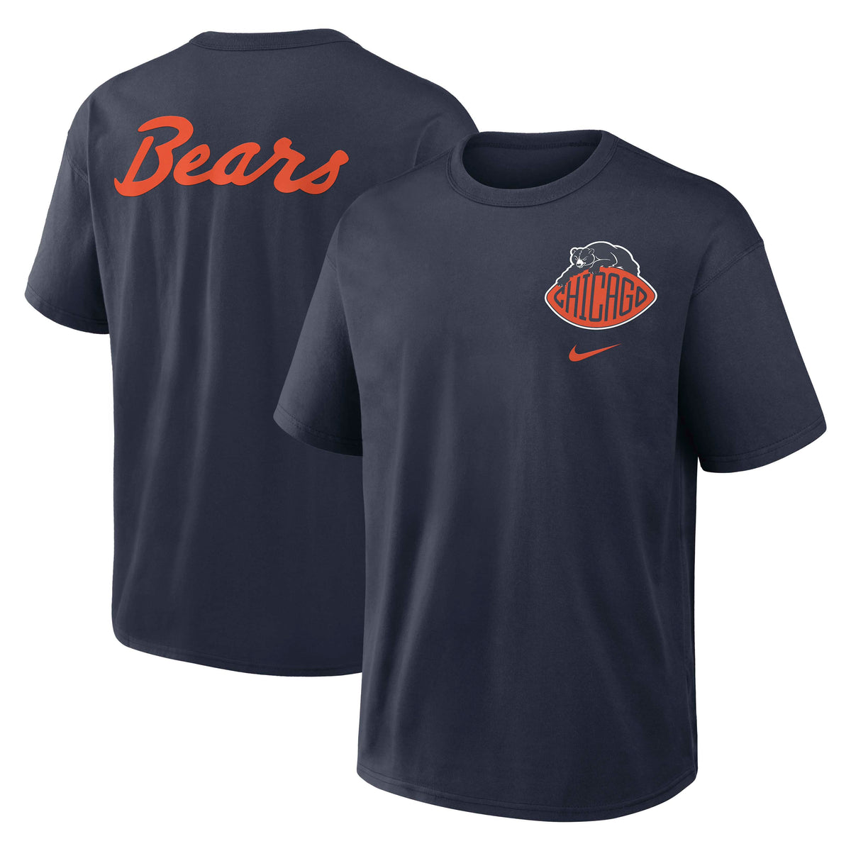 NFL Chicago Bears Nike Rivalry Max90 T-Shirt- Navy