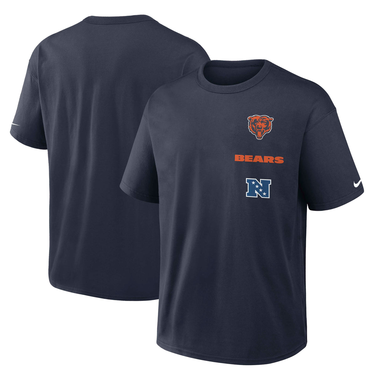 NFL Chicago Bears Nike Logo Max90 T-Shirt- Black