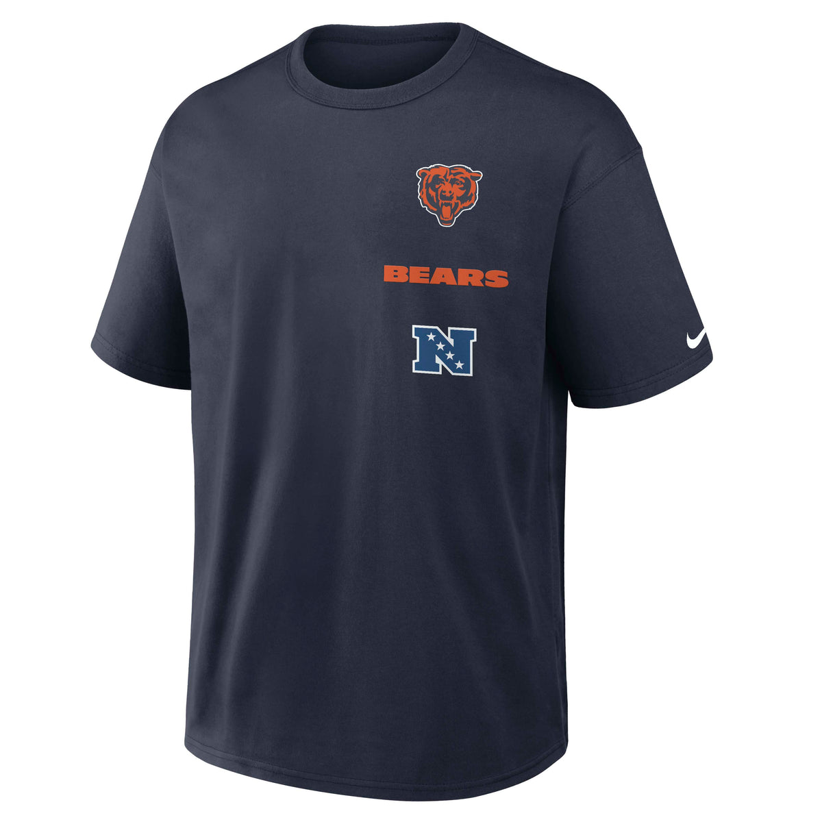 NFL Chicago Bears Nike Logo Max90 T-Shirt- Black